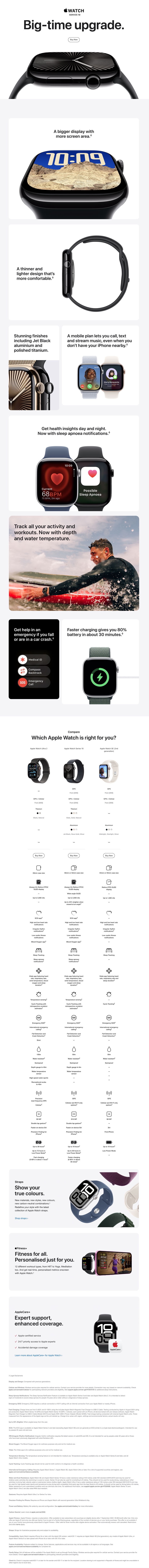 Apple Watch Series 10 GPS. Learn More