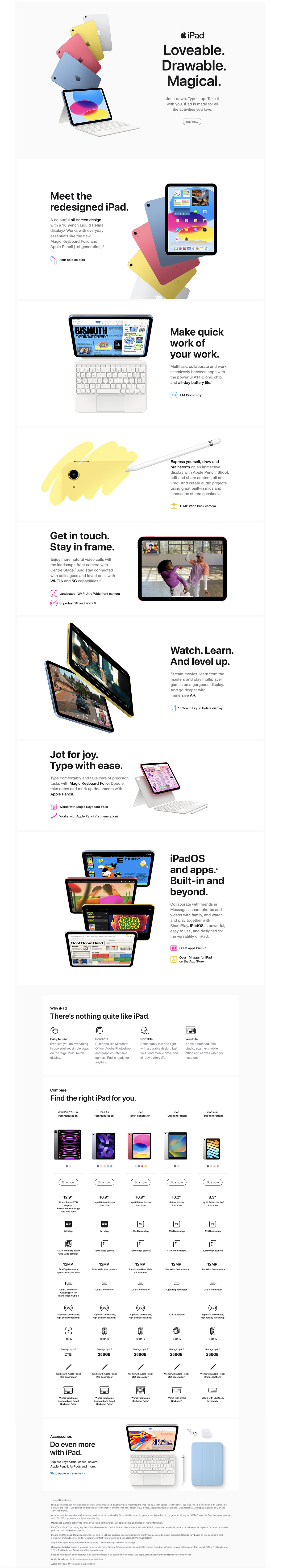 Apple iPad 10th  Gen. Learn More