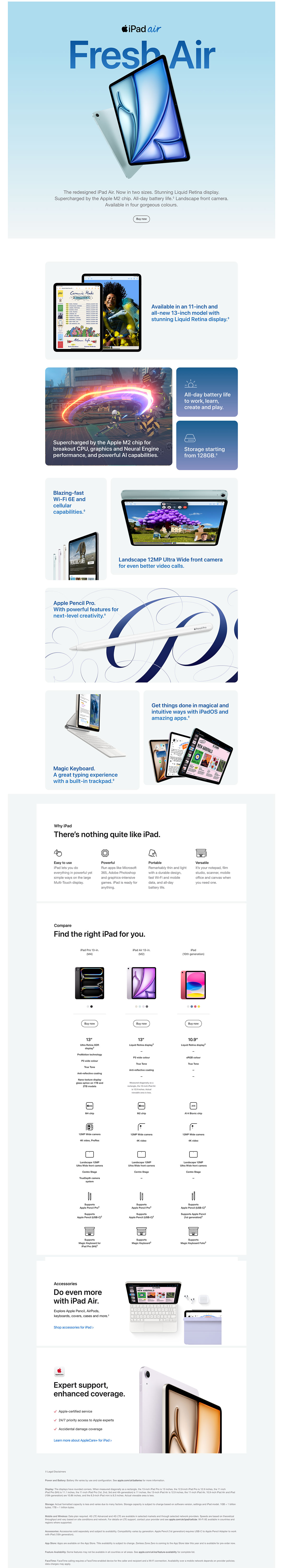 Apple iPad Air. Learn More