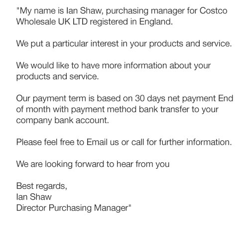 Customer Care - Preventing Fraud | Costco UK