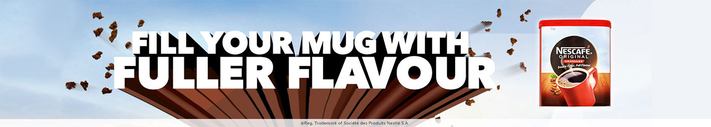 Fill your mug with fuller flavour. Shop Nescafe Original