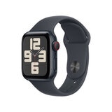 Apple Watch SE GPS + Cellular, 40mm Midnight Aluminium Case with Sport Band