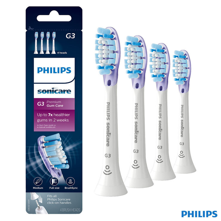 Philips Sonicare G3 Premium Gum Care Brush Heads HX9054/17 | Costco UK