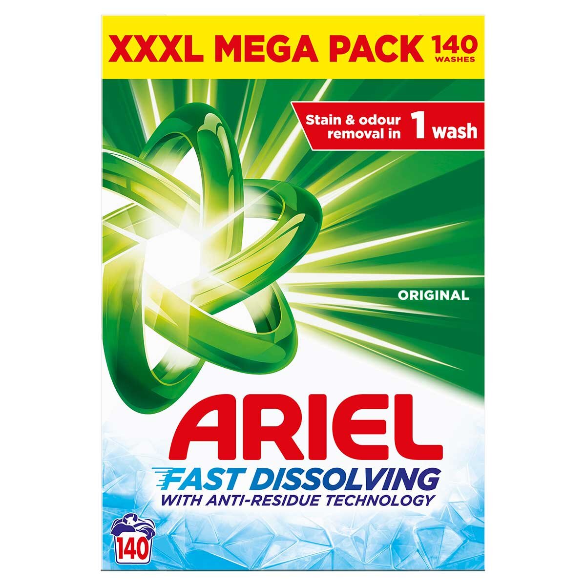 Ariel Actilift Powder, 140 Wash, 7.7 kg