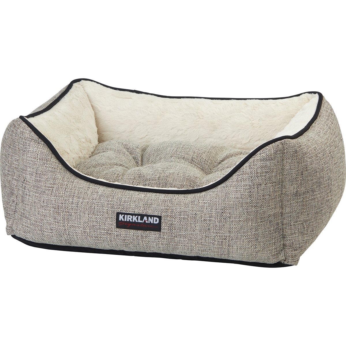 KS Rectangular Nuzzler brown dog bed