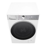 Angled view LG FWY937WCTA1 Wifi Enabled 13/7kg Washer dryer, D Rated in White