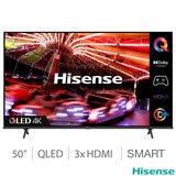 Buy Hisense 50E7HQTUK 50 Inch QLED 4K Ultra HD Smart TV at costco.co.uk