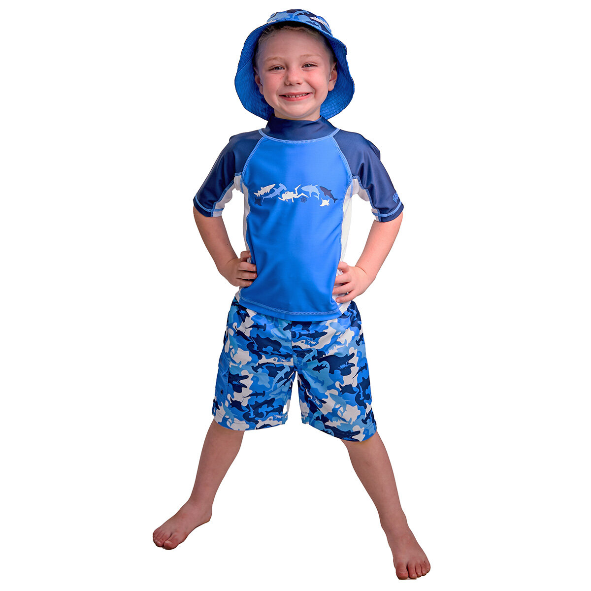 UV Skinz Kids Swim Set, 3 Piece in Blue