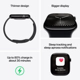 Buy Apple Watch Series 10 + Cellular, 46mm Slate Titanium Case with Slate Milanese Loop M/L, MWYW3QA/A at costco.co.uk