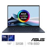 ASUS Zenbook, Intel Core Ultra 9, 32GB RAM, 1TB SSD, 14 Inch OLED Laptop, UX3405CA-QL104W ASUS Zenbook, Intel Core Ultra 9, 32GB RAM, 1TB SSD, 14 Inch OLED Laptop, UX3405CA-QL104W