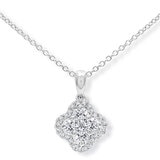 0.40ctw Round Brilliant Cut Diamond Pendant, 18ct White Gold