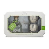 Patrón Silver Tequila, 70cl with 2 Mule Mugs