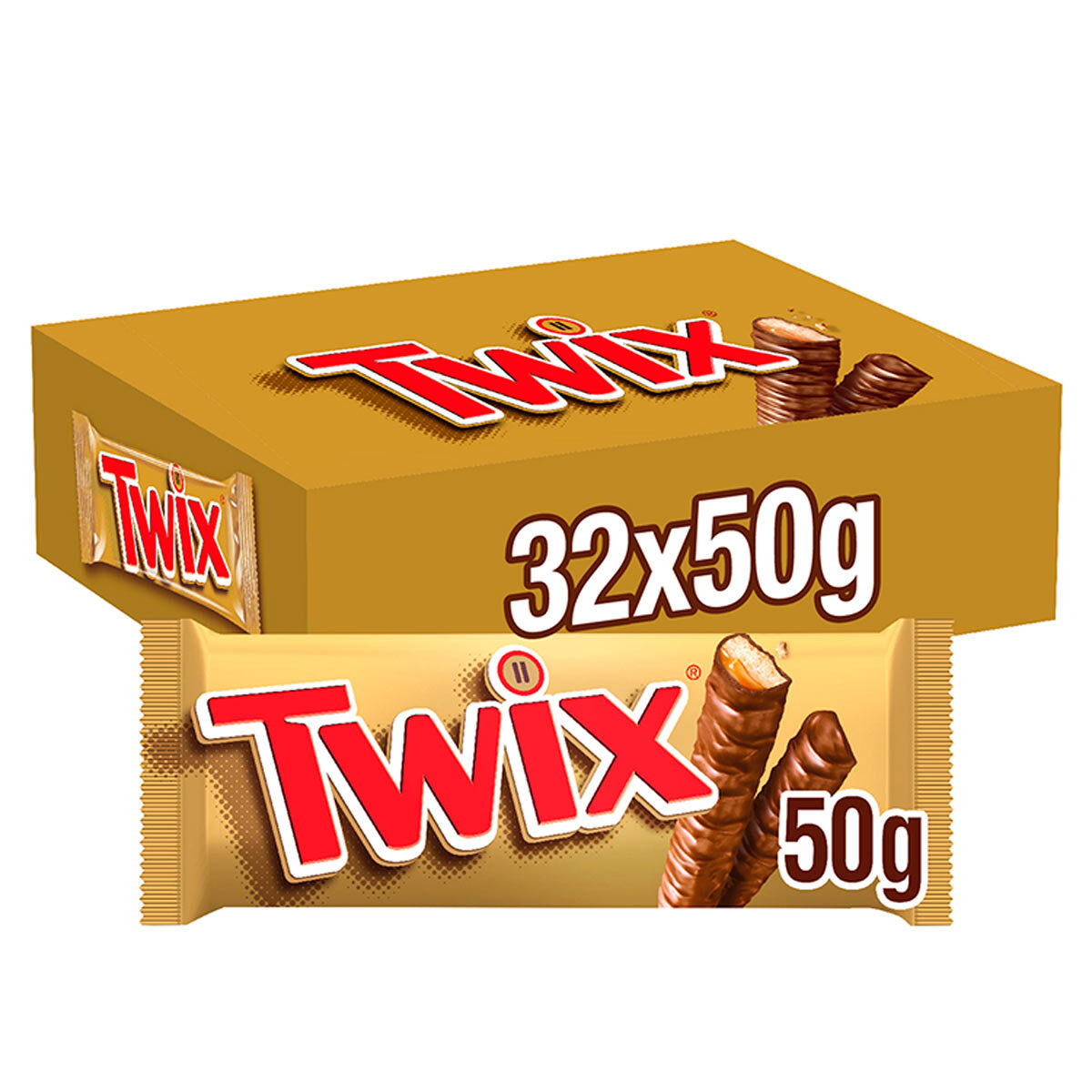 Twix Chocolate Bars, 32 x 50g