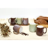 The Old Pottery Company Hand Painted Mugs, 6 Pack