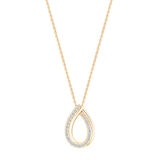 0.15ctw Round Brilliant Cut Diamond Pendant, 14ct Yellow Gold