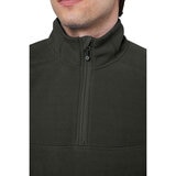 Mondetta Mens Quarter Zip Pullover in Green