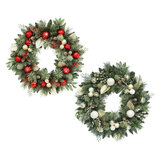 Buy 30in Decorated Wreath Combined Dimensions Image at Costco.co.uk