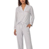 DKNY Notch Collar Pyjama Set in Grey Print