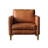 Gallery Osbourne Brown Leather Armchair