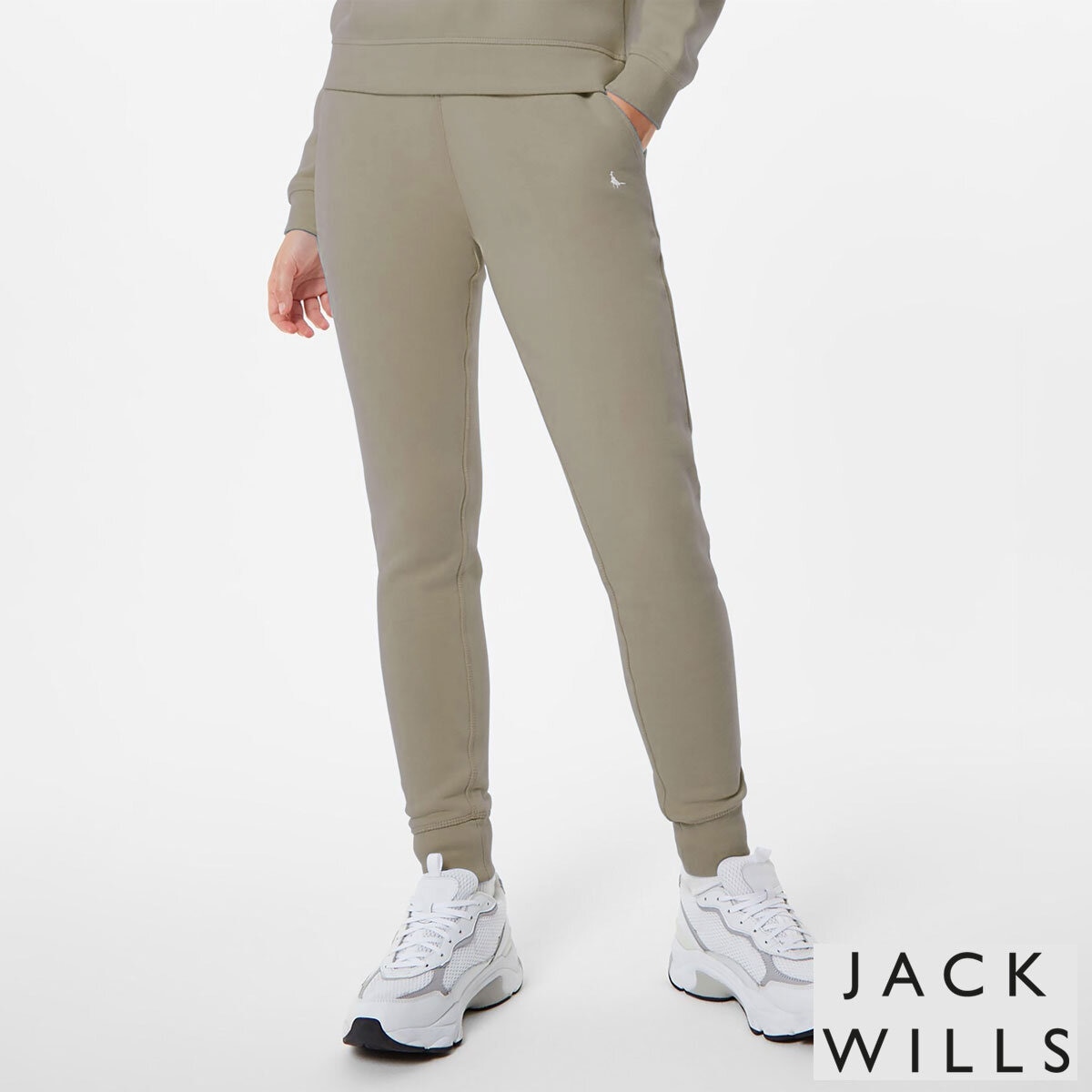 Jack Wills Ladies Astbury Sweatpant in Beige