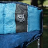 Lifestyle image showing the Timber Ridge logo on the Director's Chair Lifestyle image showing the Timber Ridge logo on the Director's Chair