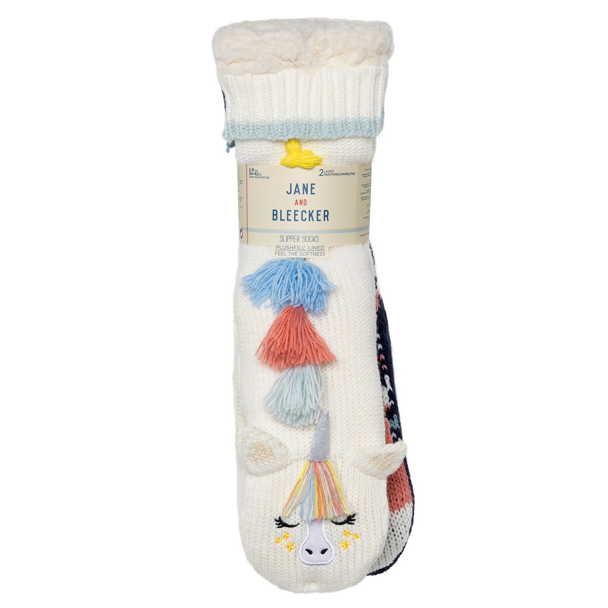 Jane & Bleecker Ladies Critter Sock, 2 Pack