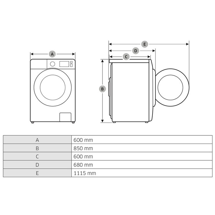 Samsung WW10N645RBW/EU, 10kg, 1400rpm EcoBubble Washing Machine A ...