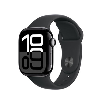 Apple Watch Series 10 GPS, 42mm Aluminium Case Sport Band - S/M