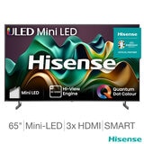 Hisense 65U6NQTUK 65 Inch Mini-LED 4K Ultra HD Smart TV