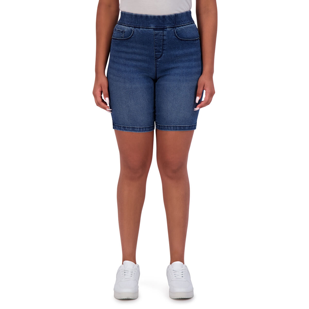 DKNY Ladies Pull On Short in Blue