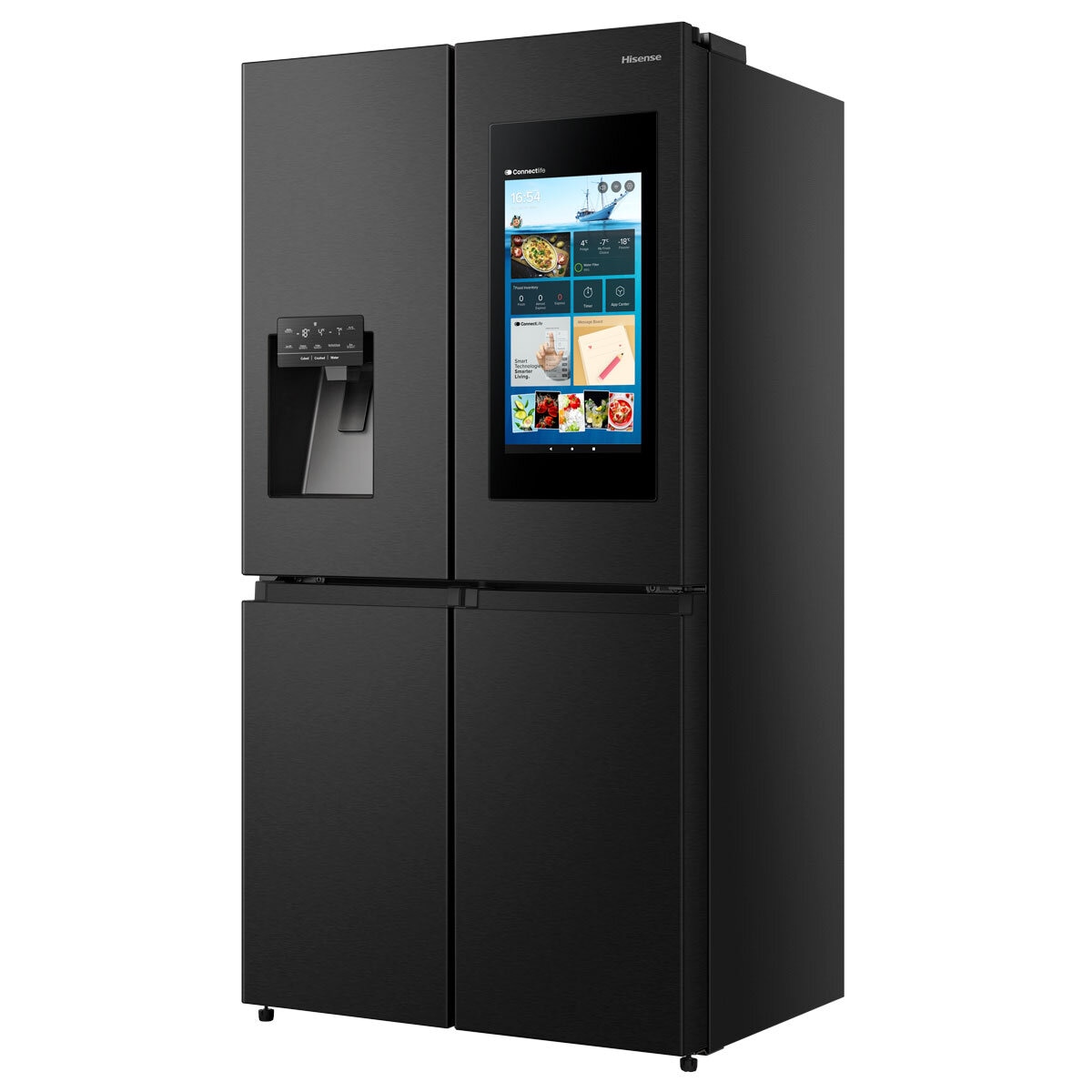 Hisense RQ760N4IFE, Multidoor Fridge Freezer E Rating in Black