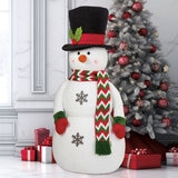 3.9ft (1.2m) Classic Top Hat Soft Sculpture Snowman