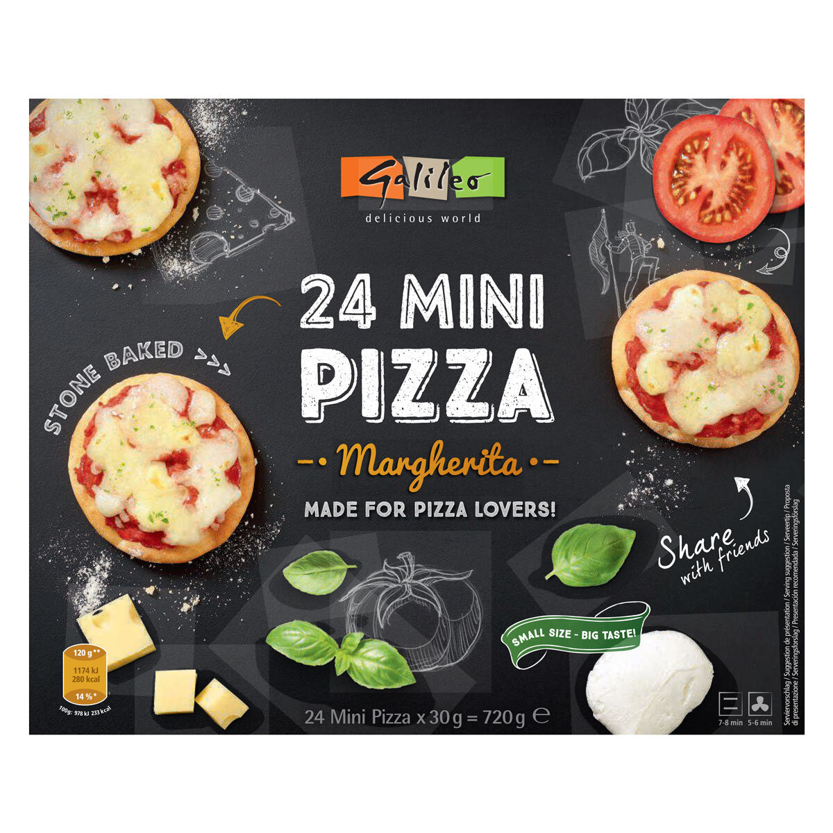 Galileo Mini Margherita Pizza, 720g | Costco UK