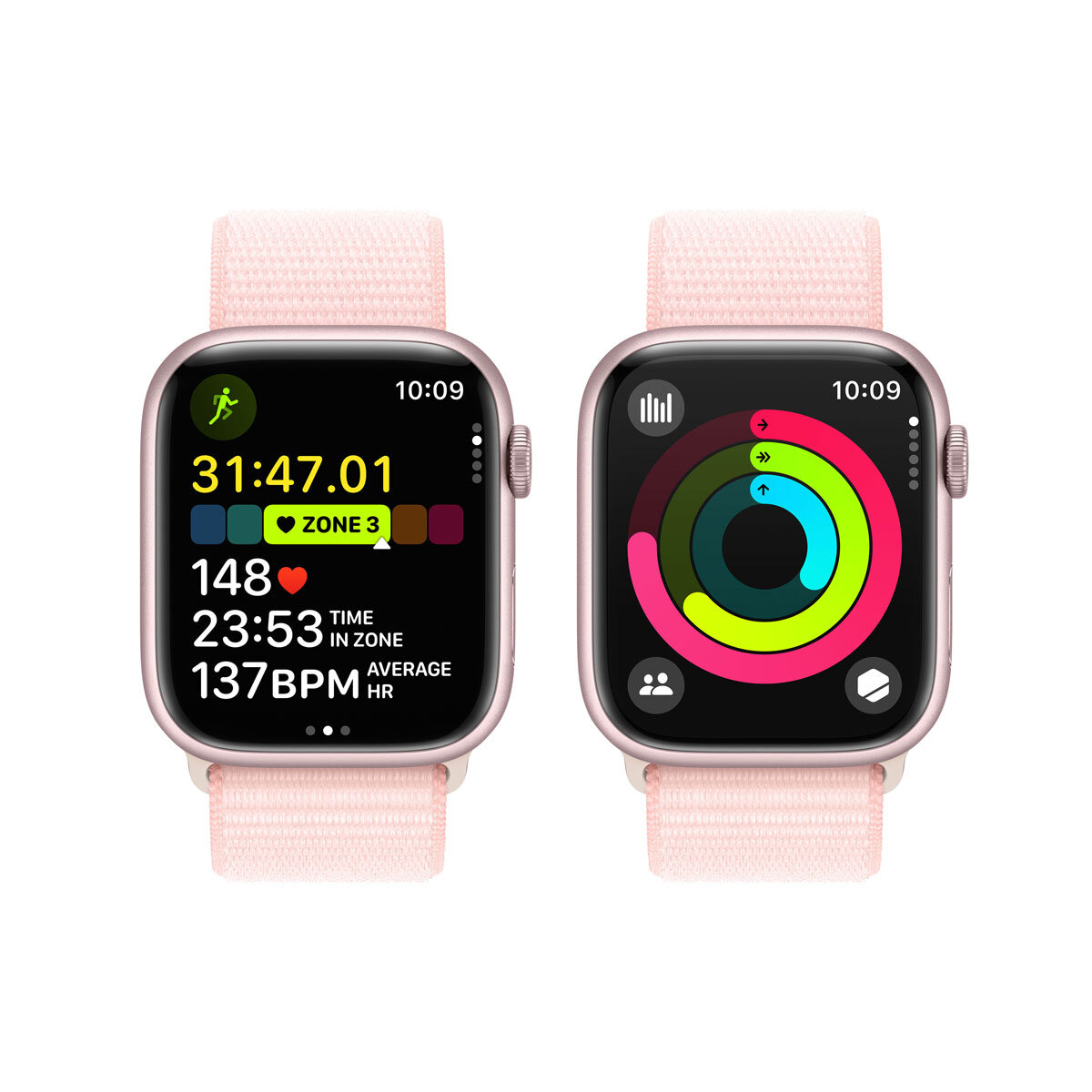Buy Apple Watch Series 9 GPS, 45mm Pink Aluminium Case with Light Pink Loop S/M, MR9J3QA/A @costco.co.uk