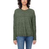 Buffalo Ladies Indi Knit Crew Sweater in Green