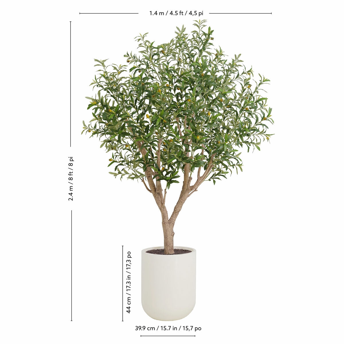 Artificial 8ft Olive Tree in Planter Artificial 8ft Olive Tree in Planter