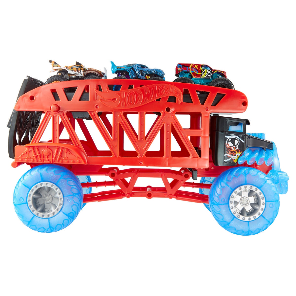 Hot Wheels Monster Truck Boneshaker Hauler Item Image