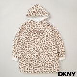 DKNY Kids Oversized Hoodie in Brown Leopard