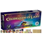 Standard Fireworks Celebration of Light Traditional Selection Box, 15 Pack