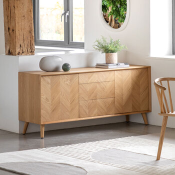 Gallery Milano Large Oak Sideboard