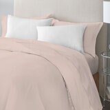 Purity Home 400 Thread Count Cotton 3 Piece Blush Bed Set, King Size