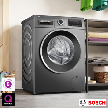 Bosch Series 6 WGG244FCGB Washing Machine, 9kg, 1400PRM, A Rated in Grey