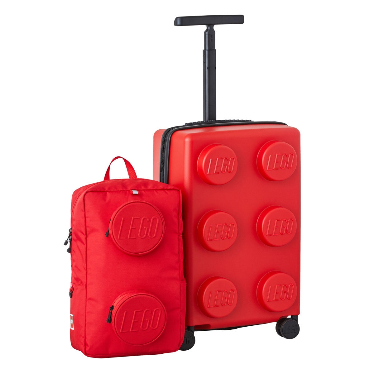 LEGO Hardside Carry On & Backpack Luggage Set in Red