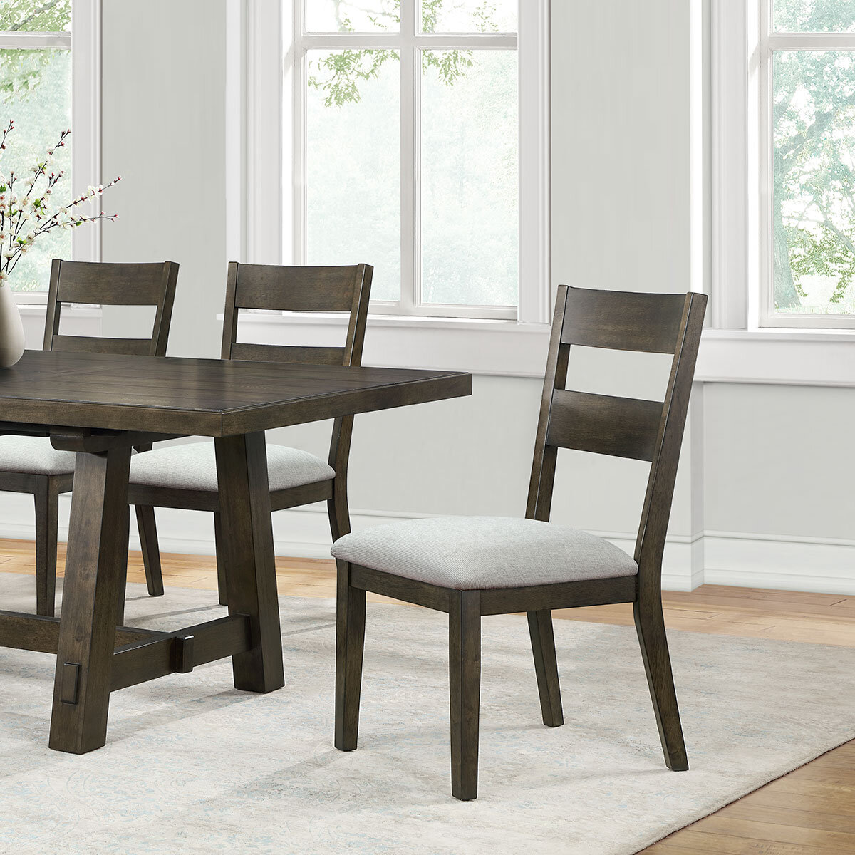 Brinley Extending Dining Table + 6 Chairs, Seats 4-6