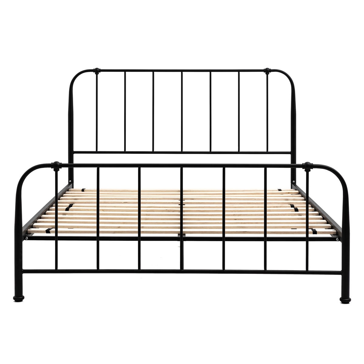 Gallery Loughton Black Metal Bed Frame, Double