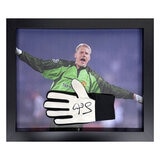 Peter Schmeichel Signed Framed Goalkeeper Glove