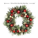Buy 30in Decorated Wreath Dimensions Image at Costco.co.uk
