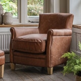 Gallery Mr. Paddington Vintage Brown Leather Armchair