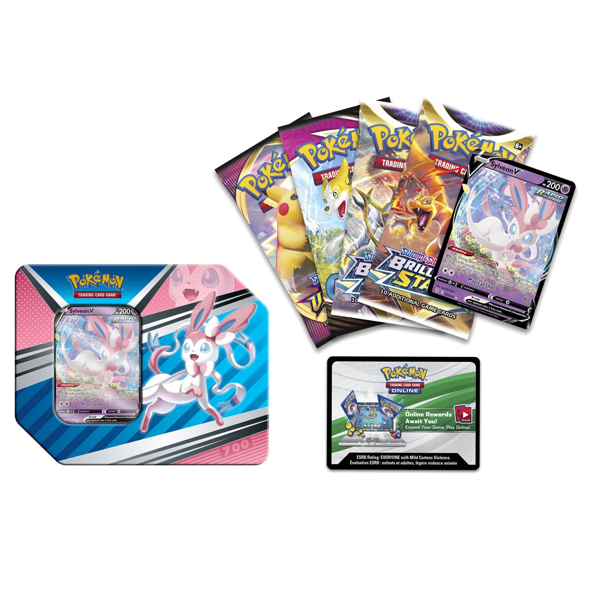 Buy Pokemon V Tins 4 Pack Espeon Tins and Cards Image at Costco.co.uk