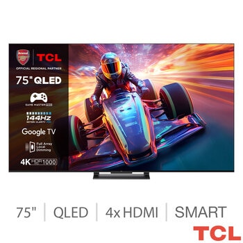 TCL 75C745K 75 Inch QLED 4K Ultra HD 144Hz Smart TV